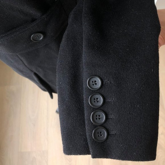 🦩 MAXMARA Collarless Tailored Wool Coat - Picture 4 of 5